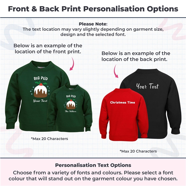 Big Pud Christmas Sweatshirt - Child