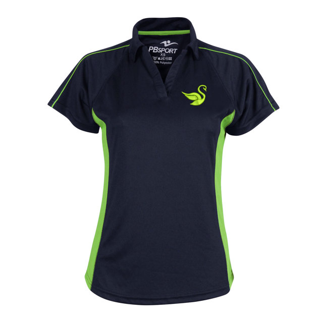 The Swan School Girl Fit Sports Polo Shirt