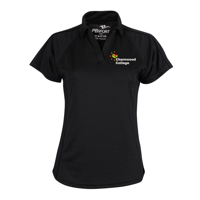 Charnwood College Girl Fit Sports Polo Shirt