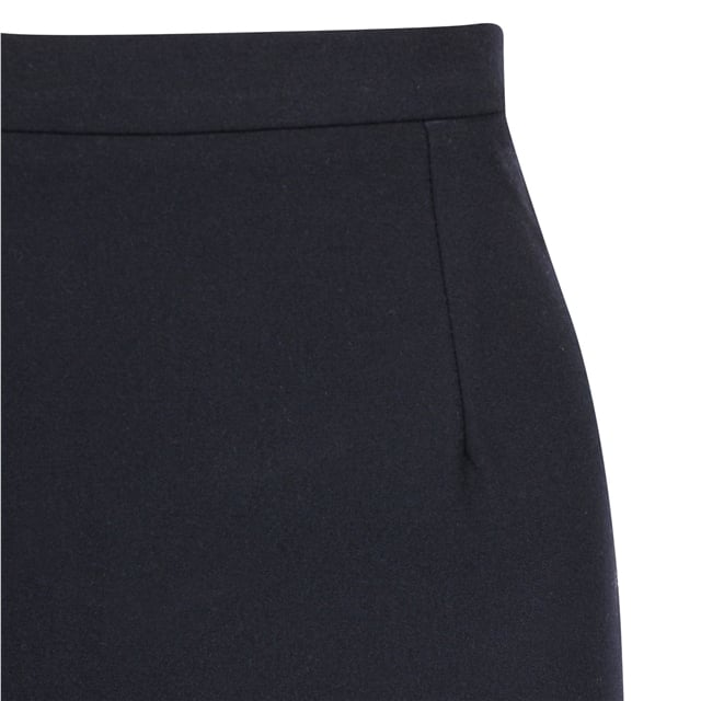 Navy Straight School Skirt
