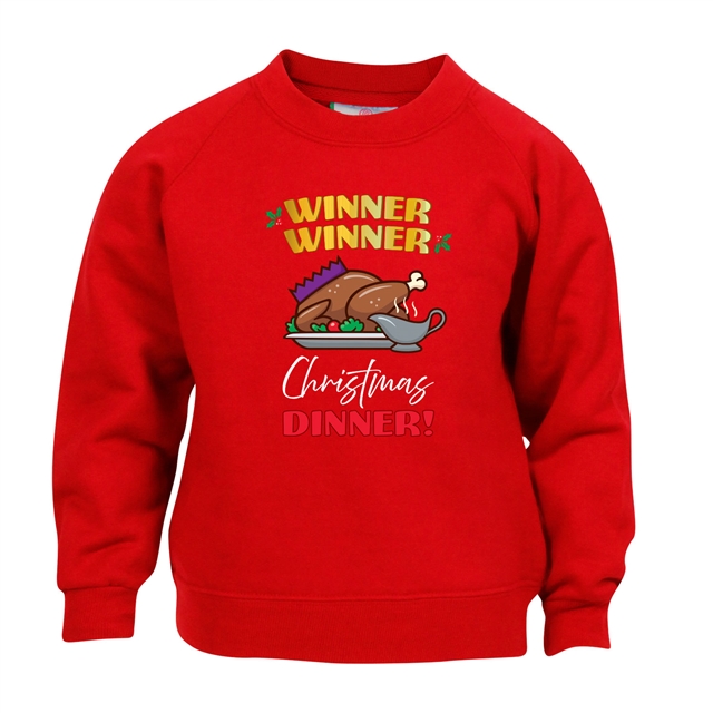 Winner Winner Christmas Dinner Sweatshirt - Child 