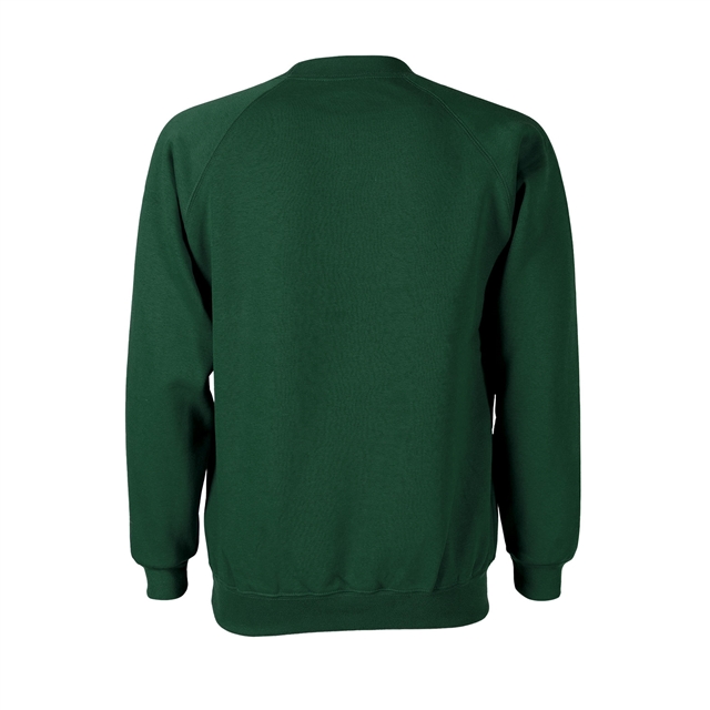 Bottle Green Cotton Rich School Sweatshirt