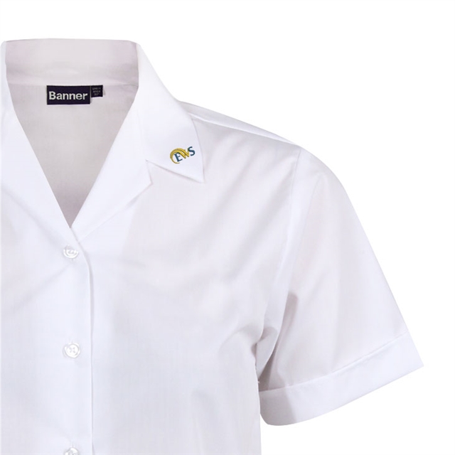 Ellen Wilkinson School Short Sleeve Revere Blouse - 2pk