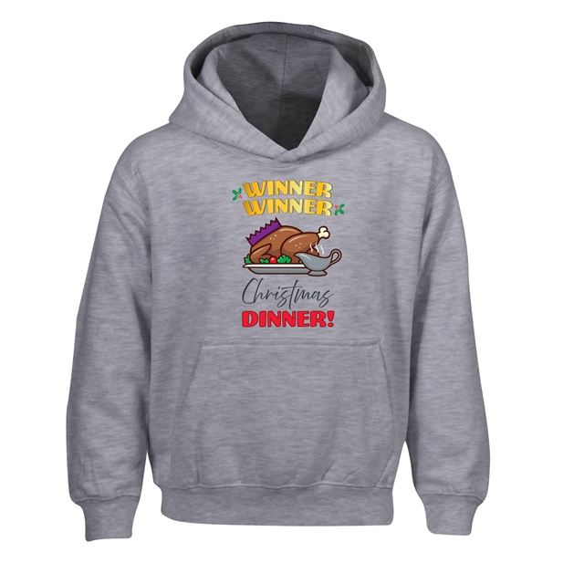 Winner Winner Christmas Dinner Hoodie - Child