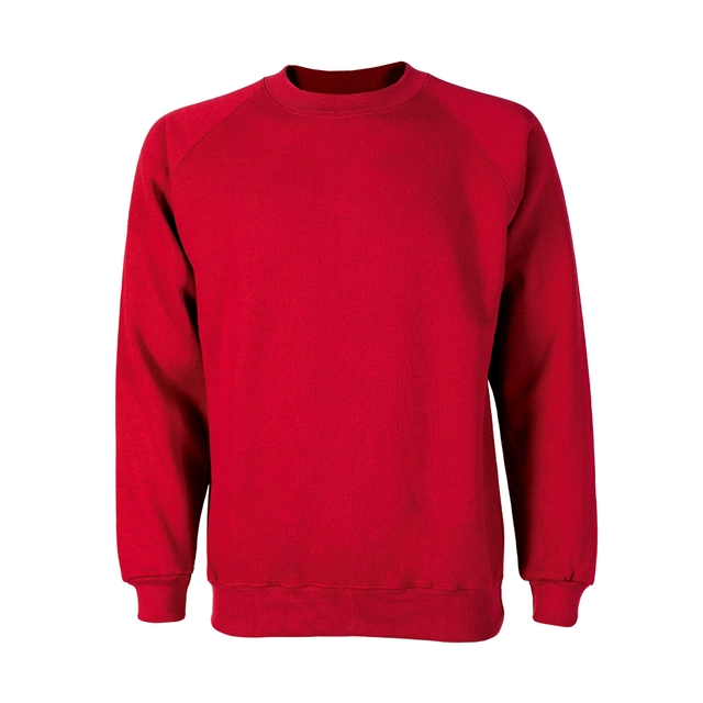 Red Cotton Rich School Sweatshirt