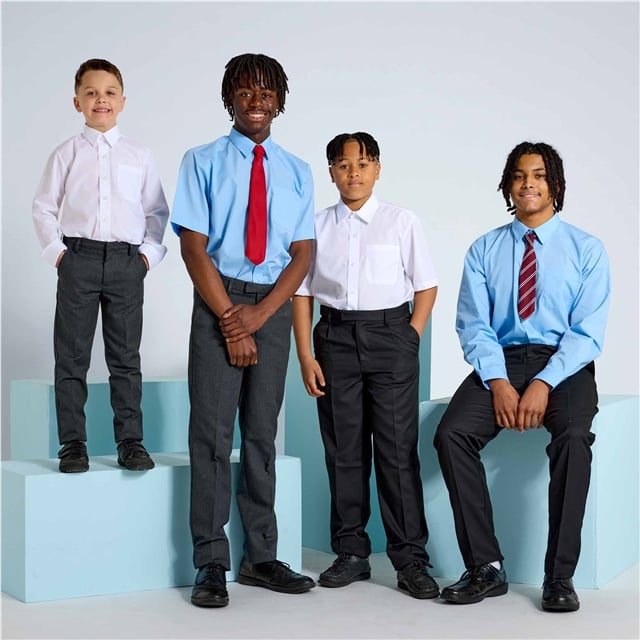 Short Sleeve School Shirt - Twin Pack