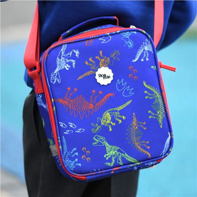 Eco Friendly Dino Skeleton Kids Lunch Bag