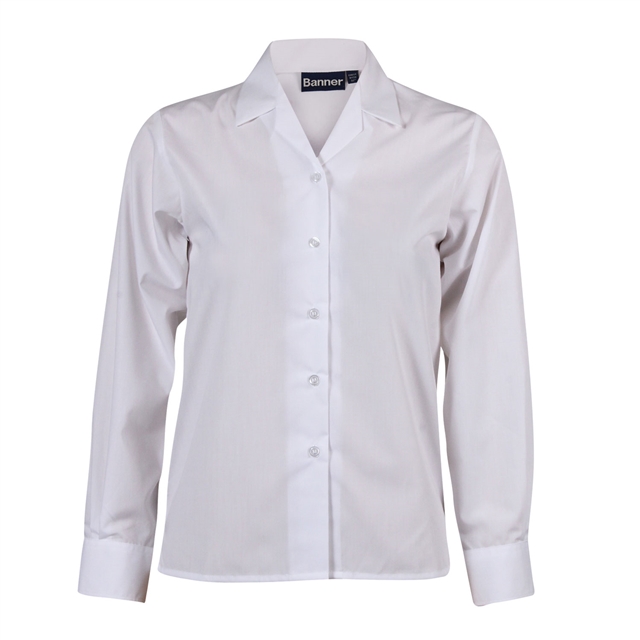 Long Sleeve Revere Blouse - Twin Pack