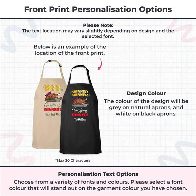 Winner Winner Christmas Dinner Apron - Child