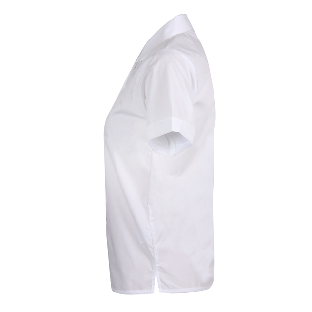 Debenham High School White Short Sleeve Revere Blouse  - Twin Pack