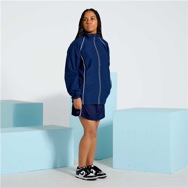 Navy & White Tracksuit Top
