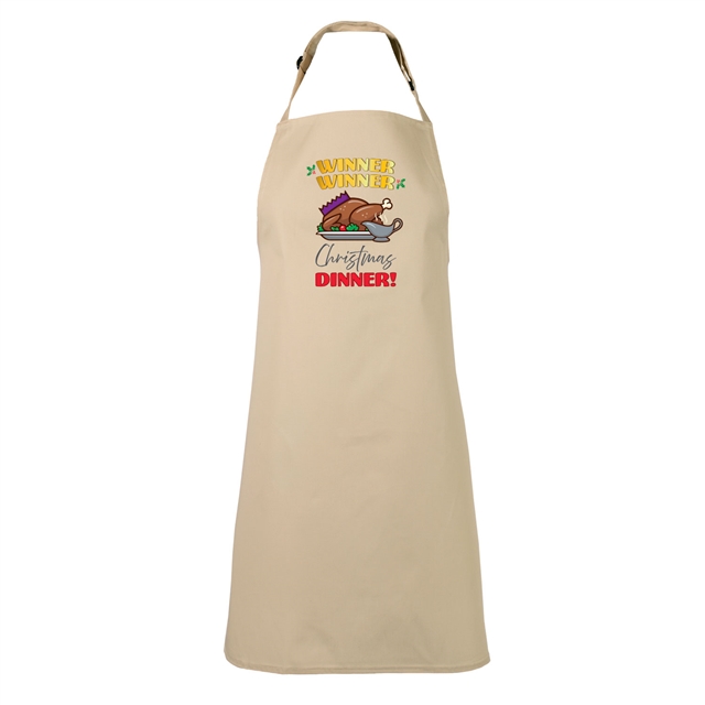 Winner Winner Christmas Dinner Apron - Adult