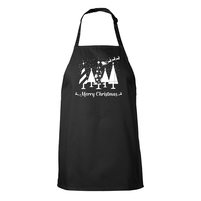 Merry Christmas Trees Apron - Child