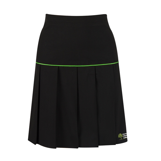 Newton Abbot College Pleated Skirt with Piping