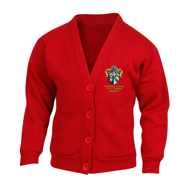 Archbishop Cranmer C of E Academy Sweatshirt Cardigan 22"