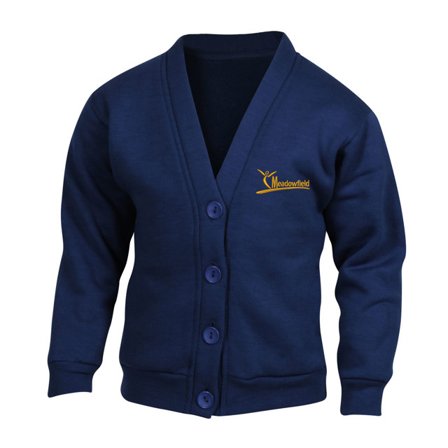 Meadowfield School Sweatshirt Cardigan - Acrylic Mix