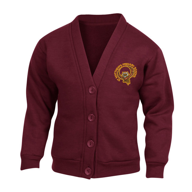 St Matthew's Primary School Sweatshirt Cardigan Acrylic Mix