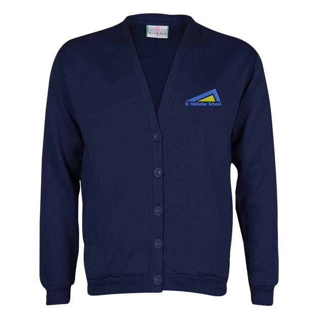 St Nicholas School Canterbury Senior Sweatshirt Cardigan