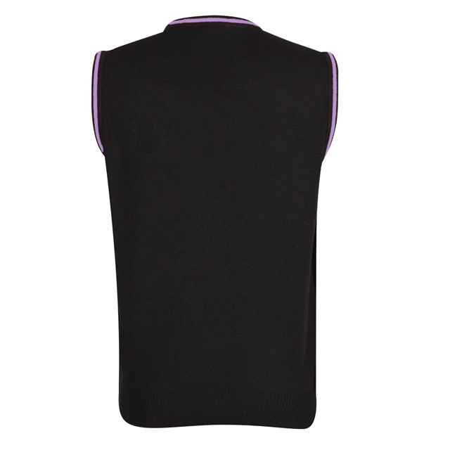 Clapton Girls Academy Sleeveless Jumper with Stripe