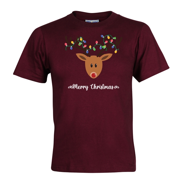 Reindeer Fairy Lights Christmas T-Shirt - Child