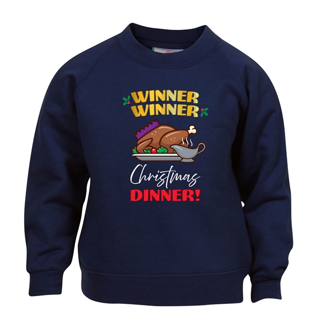 Winner Winner Christmas Dinner Sweatshirt - Child 