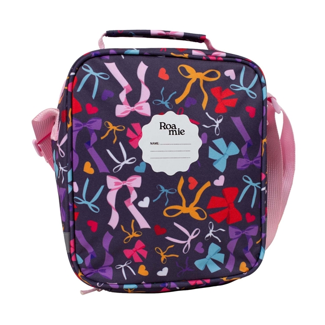 Eco-friendly bows design children's lunch box with name label