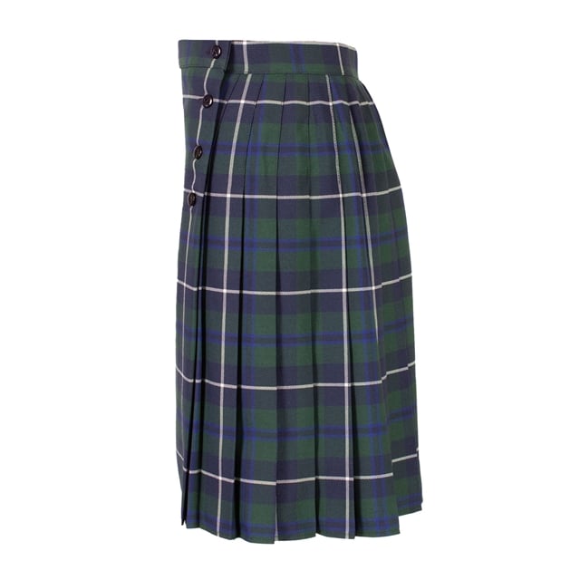 South Wilts Grammar School Kilt Style Tartan Skirt