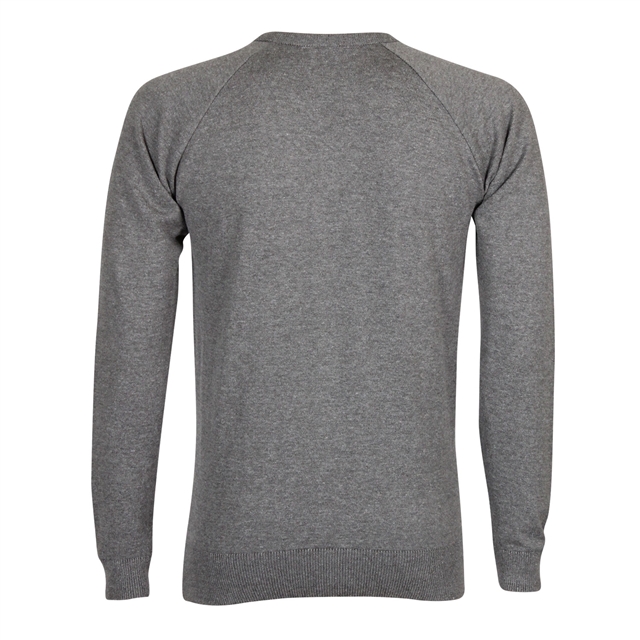 Cotton Blend Fine Knit V-Neck School Jumper