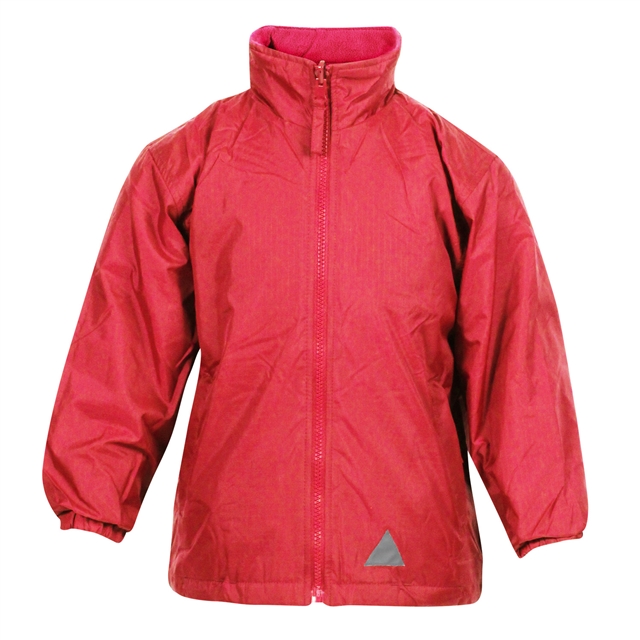 Red Showerproof School Coat