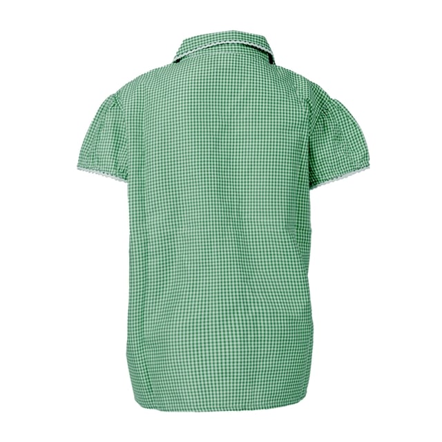 Green Gingham School Blouse
