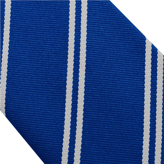 Royal White Double Stripe Tie