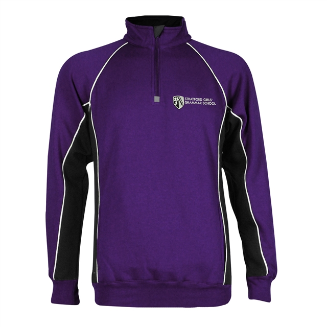 Stratford Girls Grammar Sports Sweatshirt 1/4 Zip 
