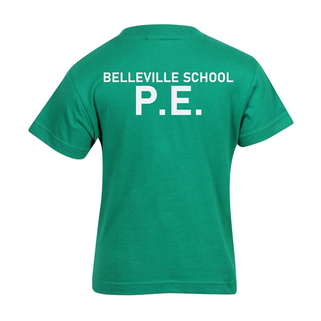 Belleville Primary School Cotton PE T-Shirt - Wakehurst House (Emerald)