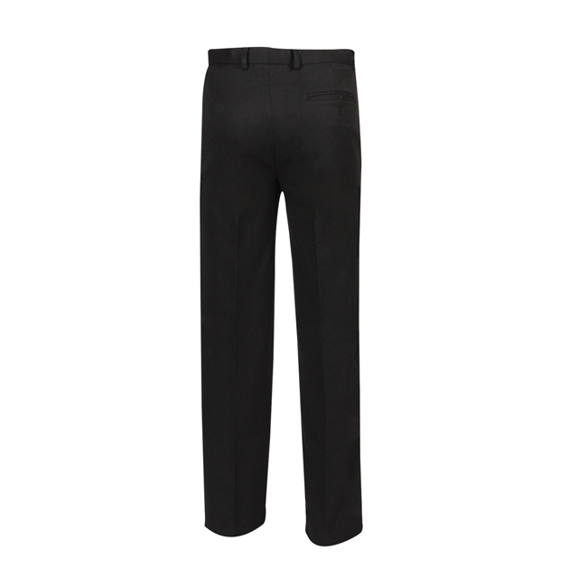 Black Boys Pleat Front Trousers