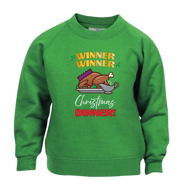 Winner Winner Christmas Dinner Sweatshirt - Child 