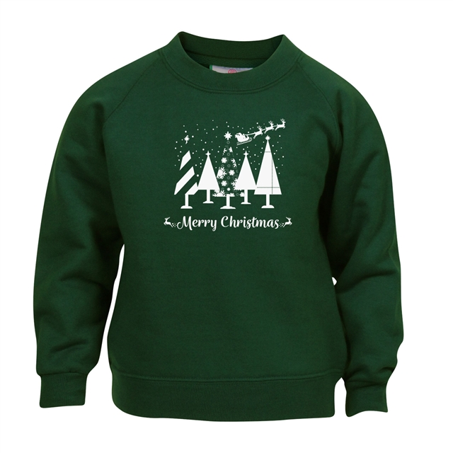 Merry Christmas Trees Sweatshirt - Child