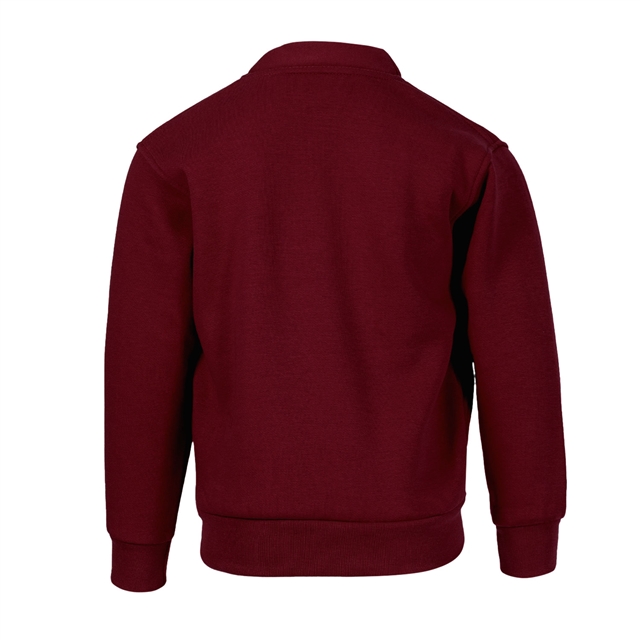 Maroon Cotton Rich Sweatshirt Cardigan