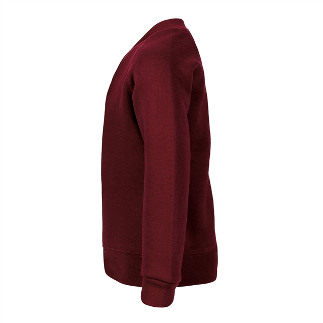 Cotton Rich Maroon V-Neck Sweatshirt 