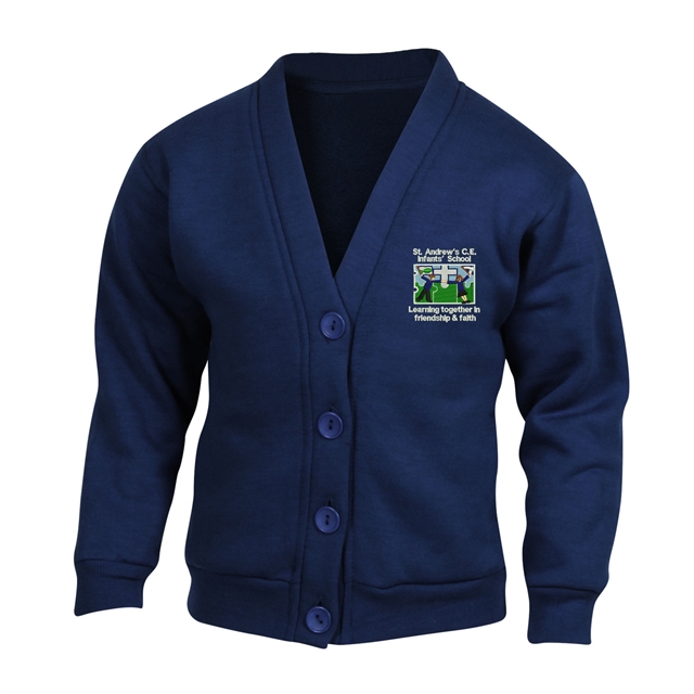 St Andrew’s C of E Infants School Sweatshirt Cardigan 22" Only