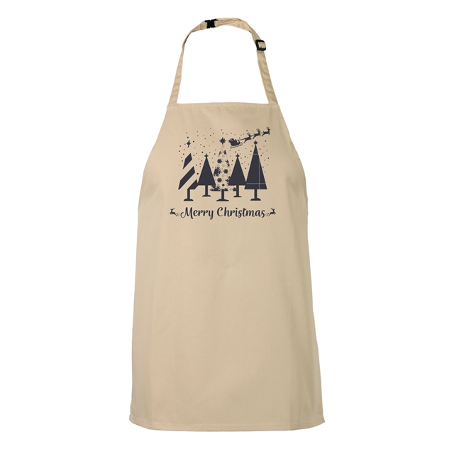 Merry Christmas Trees Apron - Child