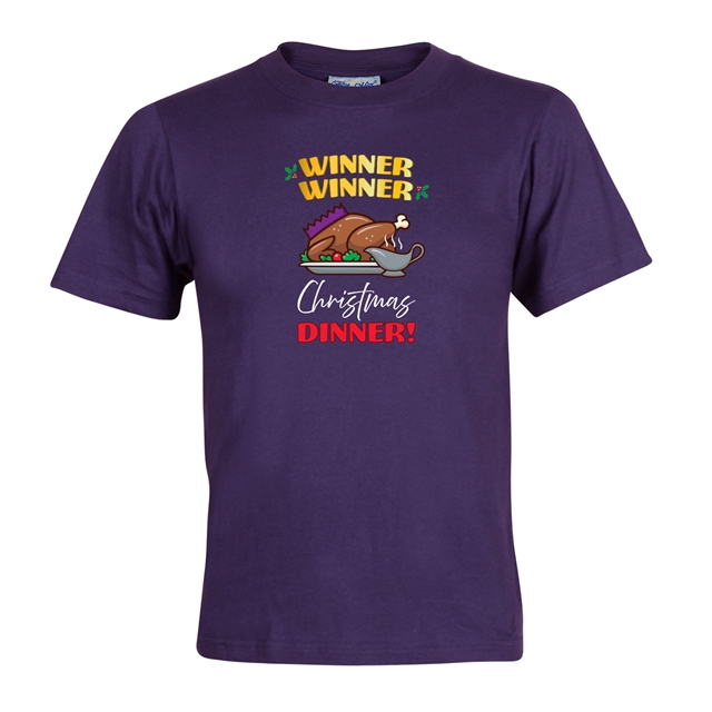Winner Winner Christmas Dinner T-Shirt - Adult