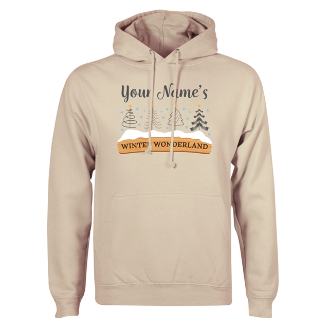 Personalised Winter Wonderland Christmas Hoodie - Adult