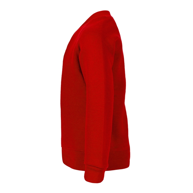 Cotton Rich Red V-Neck Sweatshirt