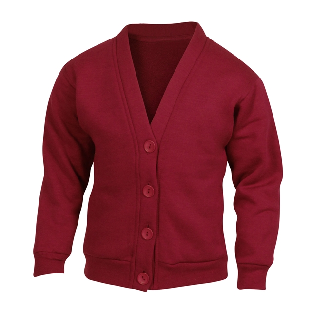 School Sweatshirt Cardigan