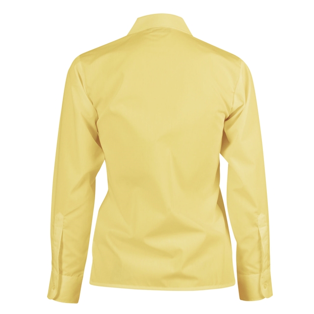 Anglo European School Yellow Long Sleeve Revere Blouse - 2 PK