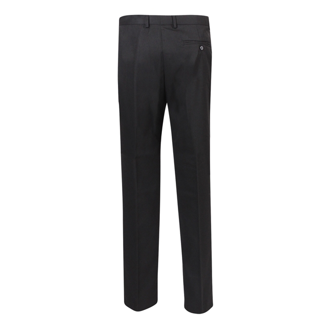 Black Boys Flat Front Trousers