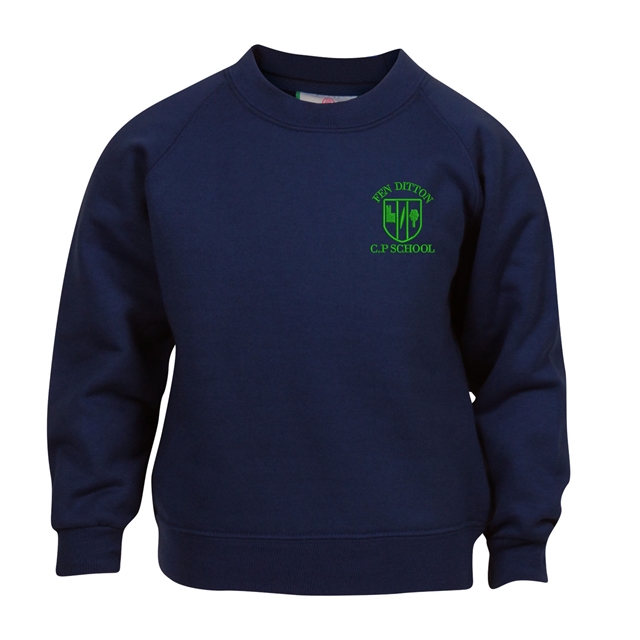 Fen Ditton Crew Neck Sweatshirt with logo
