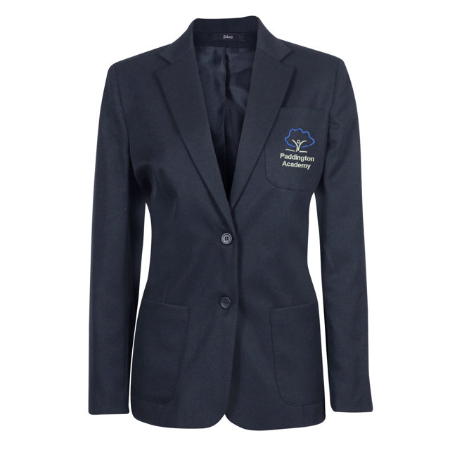 St Andrews Academy Girls Poly Braided Blazer Black main image 1