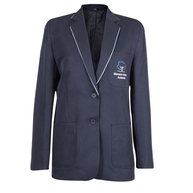 Glenmoor & Winton Academy Girls Blazer with Piping