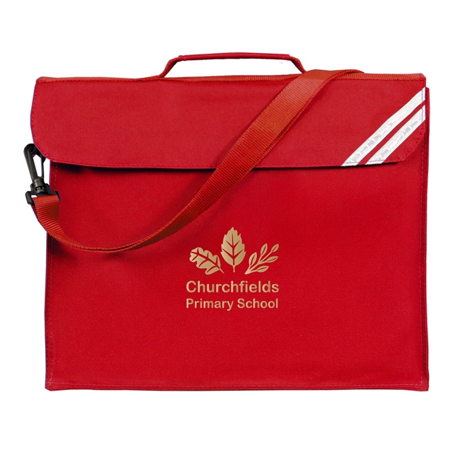Churchfields Primary School Bookbag with Strap